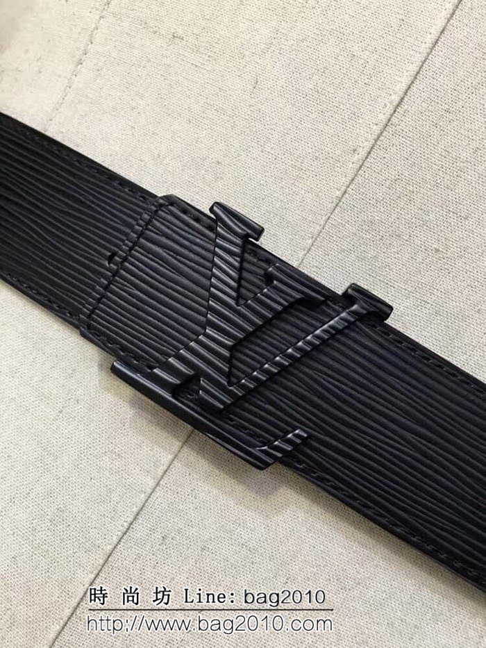 路易威登LV 香港專櫃新款 水波紋扣頭皮帶 專櫃同步 LHG1091